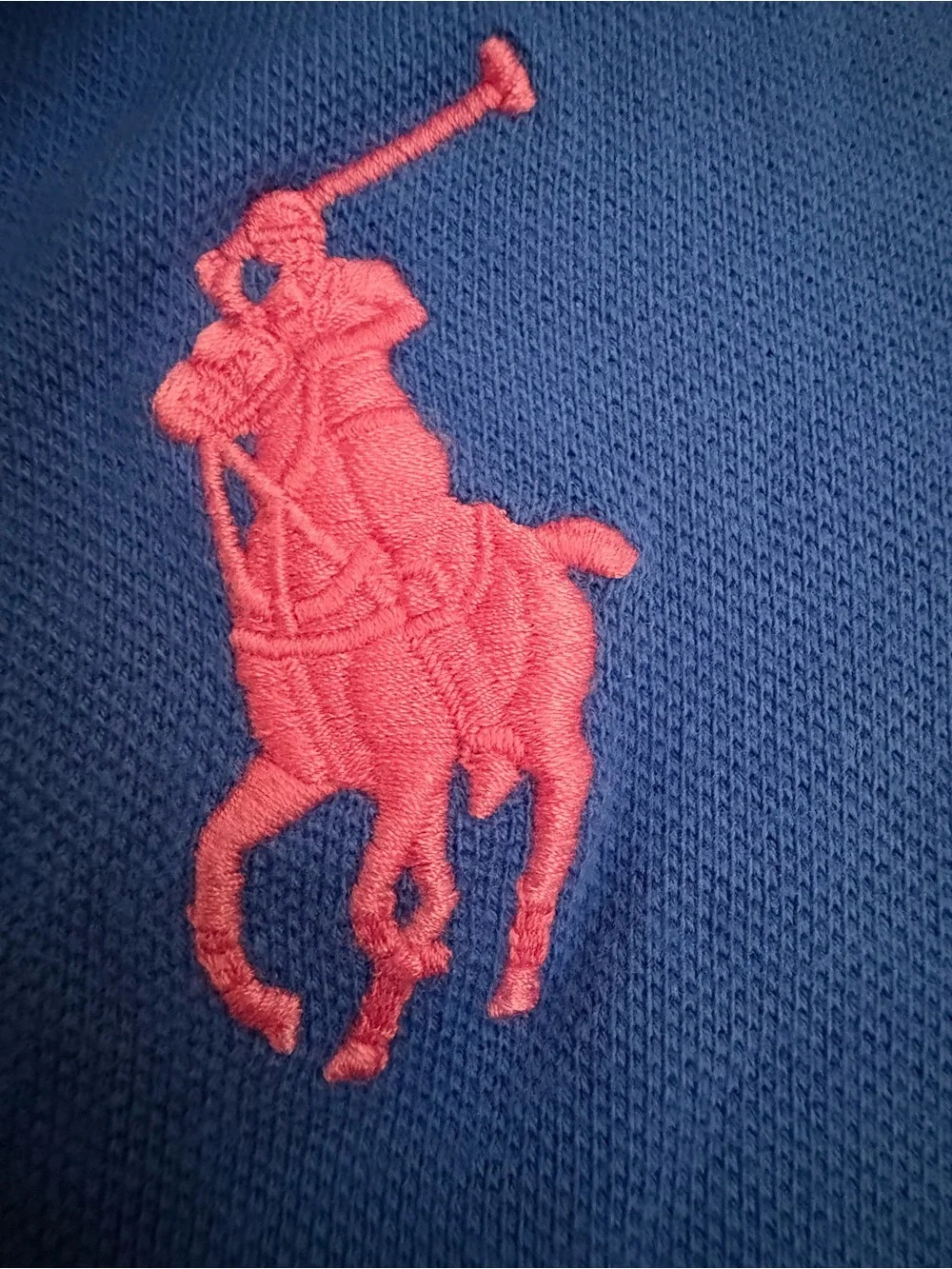 Ralph Lauren Polo Dress Girls 2T Blue Ruffle Hem Side Short Sleeve Cotton